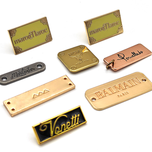 Lucky YYX — Logo métallique personnalisé avec nom de marque en relief, pour vêtements et chaussures - Product Image 1