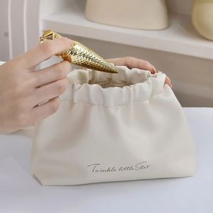 Bolsa de Almacenamiento de Cosméticos Portátil de PU, Organizador de Joyas y Llaves, Mini Bolsa Simple para Lápiz Labial y Maquillaje, Almacenamiento Multiusos - Product Image 1