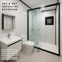 Maison conteneur extensible de 20 pieds à 2 chambres avec cuisine et salle de bain, structure en acier entièrement galvanisé pour l'aménagement de jardin