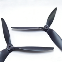 Hélice de drone de course UAV quadricoptère haute performance en fibre de carbone légère et nylon 1310 à 3 pales, noire, épaisseur 13 mm