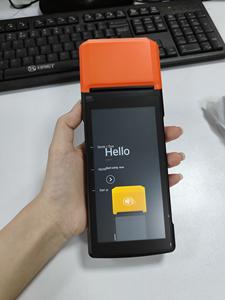 Système de <span class=keywords><strong>point</strong></span> de <span class=keywords><strong>vente</strong></span> portable Android 13, écran tactile numérique de 5,5 pouces avec lecteur de code QR, imprimante thermique pour restaurant - Product Image 3