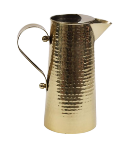 Jarra de acero inoxidable ecológica con mango, accesorios de cocina de estilo clásico, jarra de agua de Metal - Product Image 6