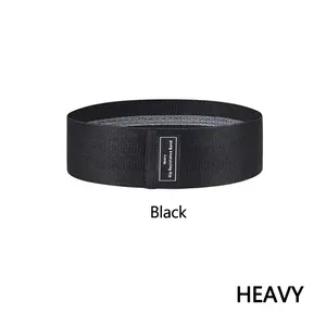 Wholesale Custom Logo Print Fabric Fitness Exercise Booty Hip Band Set Workout Loop Resistance Bands
