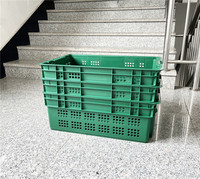 Paniers empilables en plastique recyclable et durable pour le stockage des fruits et légumes dans les supermarchés et les magasins de détail