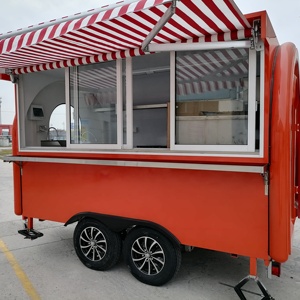 Remorque de nourriture de camion de restauration rapide de Taco de café de kiosque de jus de voiture de Hot Dog avec le gril remorque Mobile de nourriture de <span class=keywords><strong>Pizza</strong></span> - Product Image 1