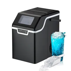 Yüksek verimlilik küçük çiğnemek buz yapma makinesi ev 220V Nugget buz makinesi kişisel buz yapma makinesi