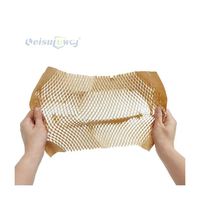 Material de envoltura marrón, carrete de punto corrugado, cojín, malla amortiguadora, peine de miel, dispensador de papel, papel de nido de abeja para manualidades frágiles