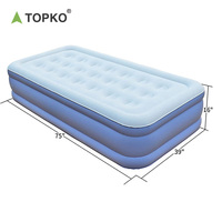 TOPKO Matelas intérieur et extérieur de haute qualité Lit auto-gonflant à air Lit gonflable Matelas gonflables Lit