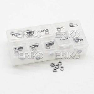 ERIKC B48 – Kit <span class=keywords><strong>de</strong></span> rondelles <span class=keywords><strong>de</strong></span> base d'injecteur, cales <span class=keywords><strong>de</strong></span> réglage d'huile et cales <span class=keywords><strong>de</strong></span> réglage <span class=keywords><strong>de</strong></span> levée d'armature – Taille : 1,38 mm-1,56 mm - Product Image 6
