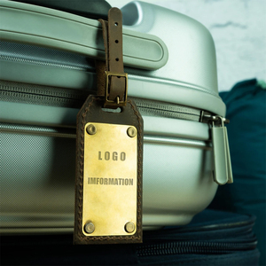 Etiquettes de voyage personnalisées en cuir PU Etiquettes multicolores de <span class=keywords><strong>valise</strong></span> basse quantité minimale de commande - Product Image 4