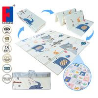 Alfombra de Juego para Bebés de Alta Densidad XPE, Plegable, Impermeable, de Doble Cara, para Corralitos, con Certificaciones CE, CPC y ASTM