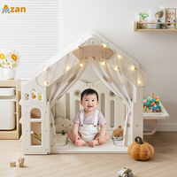 Parque de Diversiones Familiar, Corralito de Plástico Exclusivo para Bebés, Mesa de Bloques de Construcción, Área de Juegos Interior para Niños, Venta al por Mayor AZAN