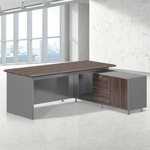 Modern Office L-Shaped Boss <strong>Desk</strong> <strong>Large</strong> Office Table Executive CEO <strong>Desk</strong> - Product Image 4