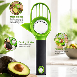 Couteau à avocat en gros 3-en-1 : Outil sûr et facile pour retirer le noyau, trancher uniformément – Idéal pour la maison, la cuisine et les restaurants - Product Image 3