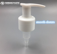 Pompe à lotion PPWR 28 410 blanche avec interrupteur extérieur gauche/droite pour flacon en plastique PP
