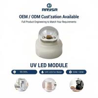 Module de purification d'eau LED UVC à puce Pogo mobile, lentille en verre de quartz, télécommande, germicide instantané, pour bureau