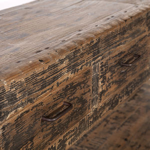 <span class=keywords><strong>Table</strong></span> <span class=keywords><strong>console</strong></span> vintage pour salon, en bois massif noir vieilli, style <span class=keywords><strong>shabby</strong></span> chic, avec 4 portes - Product Image 5