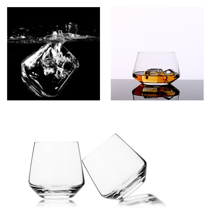 Soda-lime Glassware 300ml lead-free super white glass/flint glass whiskey glasses