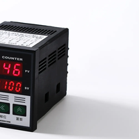 Tachometer Digital dan Penghitung Panjang TENGLONG JDM72-5SX 110V-220V dengan Panel Reset Tipe Baru 5 Digit Frekuensi RPM