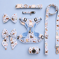 Service de Marque Privée Sunraymascota à Faible MOQ – Harnais pour Chien Professionnel Respirant en Néoprène Rembourré à Motifs Floraux avec Impression par Sublimation