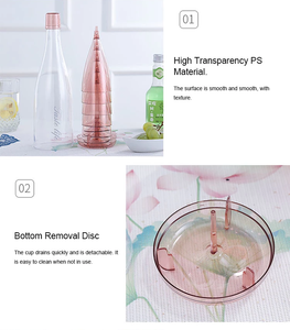 Cheap Wholesale Bottles Green Pink Light <strong>Blue</strong> Goblet Set Coloured Tall Custom Logo Vintage Plastic Wine <strong>Glasses</strong> for <strong>Party</strong> - Product Image 4