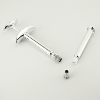Seringues préremplies en verre borosilicate électrolytique de 3 ml avec embout Luer Lock, bouteilles en verre avec piston et butée pour autres emballages
