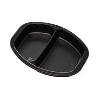 Barquette en plastique CPET rectangulaire, utilisable au micro-ondes, barquette alimentaire CPET, contenants alimentaires CPET pour les repas prêts à manger