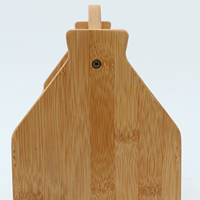 Porte-bouteilles de bière en bois personnalisé, organisateur de 6 bouteilles de boisson, porte-bouteilles portable en bambou pour l'intérieur et l'extérieur