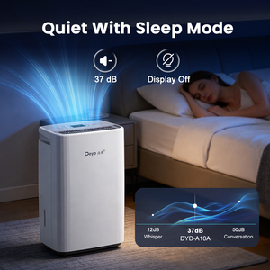 เครื่องลดความชื้นในบ้านแบบพกพา DYD-A10A ควบคุมผ่านแอป WiFi ความจุ 10 ลิตร สำหรับห้องนอน - Product Image 1