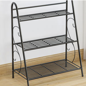 Étagère à plantes en acier inoxydable à plusieurs niveaux du <span class=keywords><strong>sol</strong></span> au <span class=keywords><strong>plafond</strong></span>, étagère de rangement pour plantes en pot d'intérieur - Product Image 3