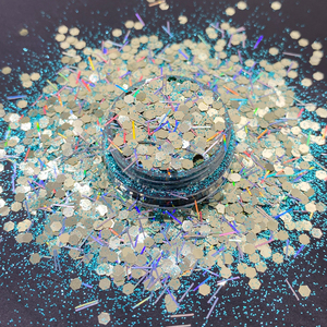 Compre uno y obtenga uno gratis Cosmético ecológico Holographic Chunky Glitter mix - Product Image 3
