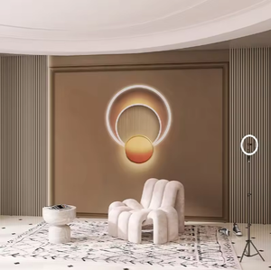 패션 아름다움 벽 벽지 3d 북유럽 빛 고급 의류 상점 호텔 침실 벽 천 여성 벽지 - Product Image 5