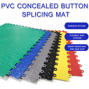 Carrelage de sol à emboîtement en PVC robuste antidérapant pour atelier de garage de lavage de voitures - Product Image 4