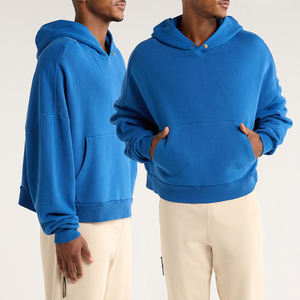 Sweat à capuche vierge personnalisé pour homme, 100 % coton, coupe classique, léger, décontracté, idéal pour la broderie - Prix bas - Product Image 1