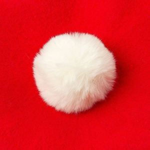 หมวกเบเร่ต์ขนสัตว์สำหรับฤดูใบไม้ร่วงและฤดูหนาว  แบบใหม่สำหรับเทศกาลคริสต์มาส  หมวกเบเร่ต์น่ารักสำหรับผู้หญิง ให้ความอบอุ่น พร้อมพู่ขนสัตว์ - Product Image 4