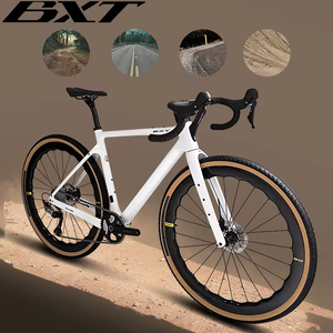 จักรยานกรวด BXT ราคาโรงงาน รุ่น T1000 คาร์บอนไฟเบอร์ ดิสก์เบรก น้ำหนักเบาพิเศษ 700*40C ระบบสายเบรกภายใน จักรยานกรวดคาร์บอนสำหรับถนน - Product Image 5