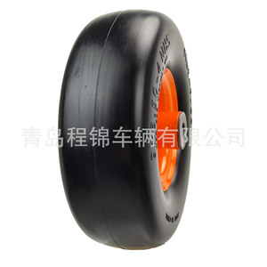ล้อโฟม PU แบบตัน Cheng Jin Vehicles 9x350-4 สำหรับเปลี่ยนล้อหน้าเครื่องตัดหญ้า - Product Image 1