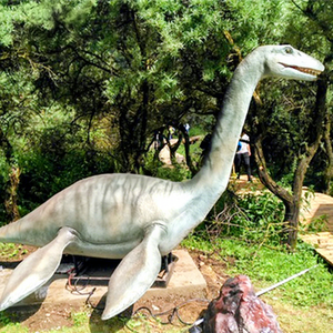Sculpture de <span class=keywords><strong>dinosaure</strong></span> plesiosaure mécanique grandeur nature à long cou - Product Image 1