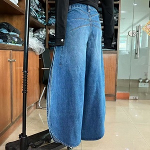 Pantaloni Disai Denim personalizzati da donna di ultima generazione Vintage blu Denim pantaloni a Banana a botte Jeans pantaloni a palloncino - Product Image 6