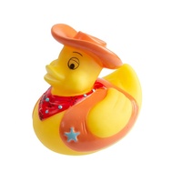 Vente en gros de bain douche et jeux d'eau pour enfants jouets éducatifs petits canards jaunes sur le thème cowboy
