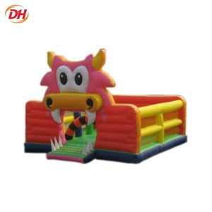 Château gonflable rose Princesse avec toboggan, structure de saut gonflable commerciale - Product Image 2