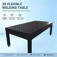Table de fabrication D16 usinée avec précision 1200*2400, plateforme de soudage flexible fournie avec des ensembles complets de gabarits