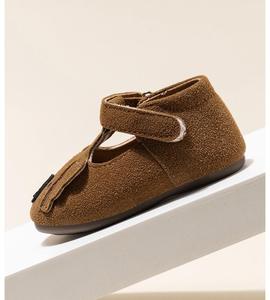 Chaussures plates Mary Jane pour bébés filles, chaussures non-épaisses pour les premiers pas, en cuir PU souple, type baskets pour berceau - Product Image 6