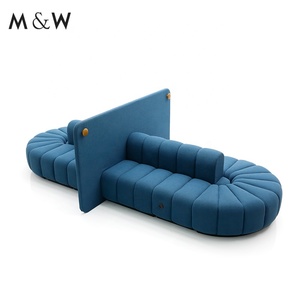 M & W, nuevo diseño, muebles curvos de lujo, recepción, oficina, sala de tela, sofás modulares de ocio - Product Image 3