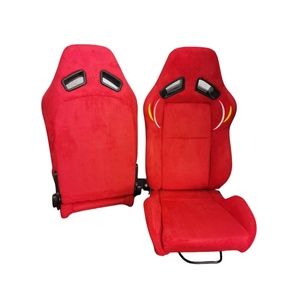 Sièges de course haute performance en cuir, type baquet Pro, avec fixation latérale, compatibles harnais 5 points, pour voitures/SUVs, direct usine - Product Image 1
