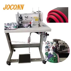 Platform curtain hemming sewing machine Zigzag jeans t-shirt sewing industrial automatic hemming machine for sale