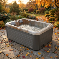 2 Spas de jardin autoportants 2*1.4m pour hôtel, baignoire de massage avec système Balboa et 42 jets, bain à remous extérieur JW-2208