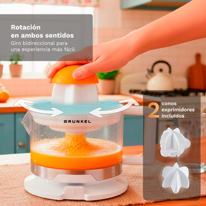 Spremiagrumi elettrico Grunkel Citrus Juicer 40W 500Ml per la preparazione di succhi freschi di arancia e limone - Product Image 3