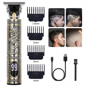 Bộ cắt tóc chuyên nghiệp cho nam với màn hình LCD, sạc không dây, cắt sát không khe hở, kèm máy tỉa râu - Product Image 1