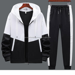 2Pcs Sports Tracksuit Adolescents Sweater Unisex Running Workout Jogger Sweatpants Boys Hoodie Jacket Zipper Sweatshirts Sets - Product Image 2